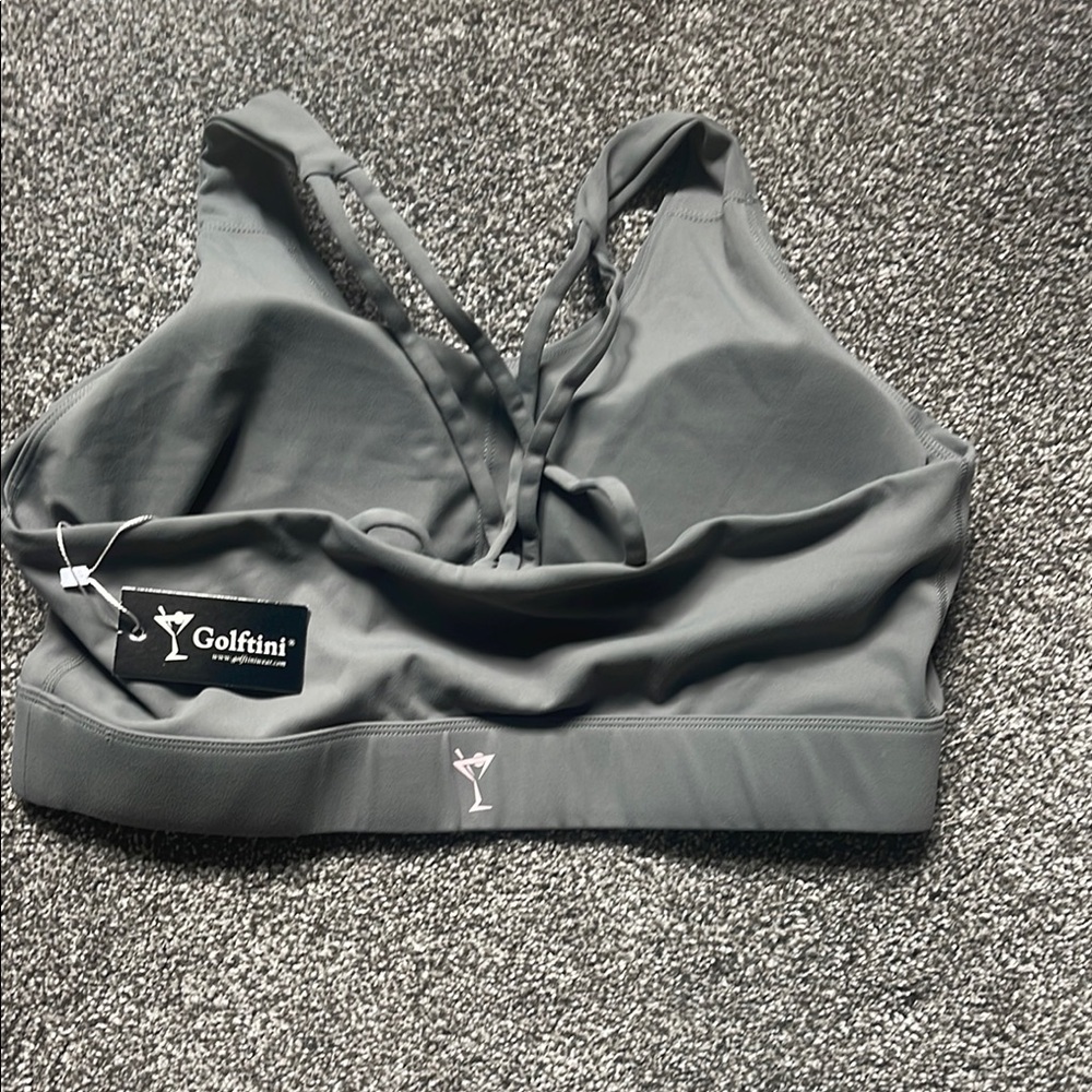 Gray Sports Bra